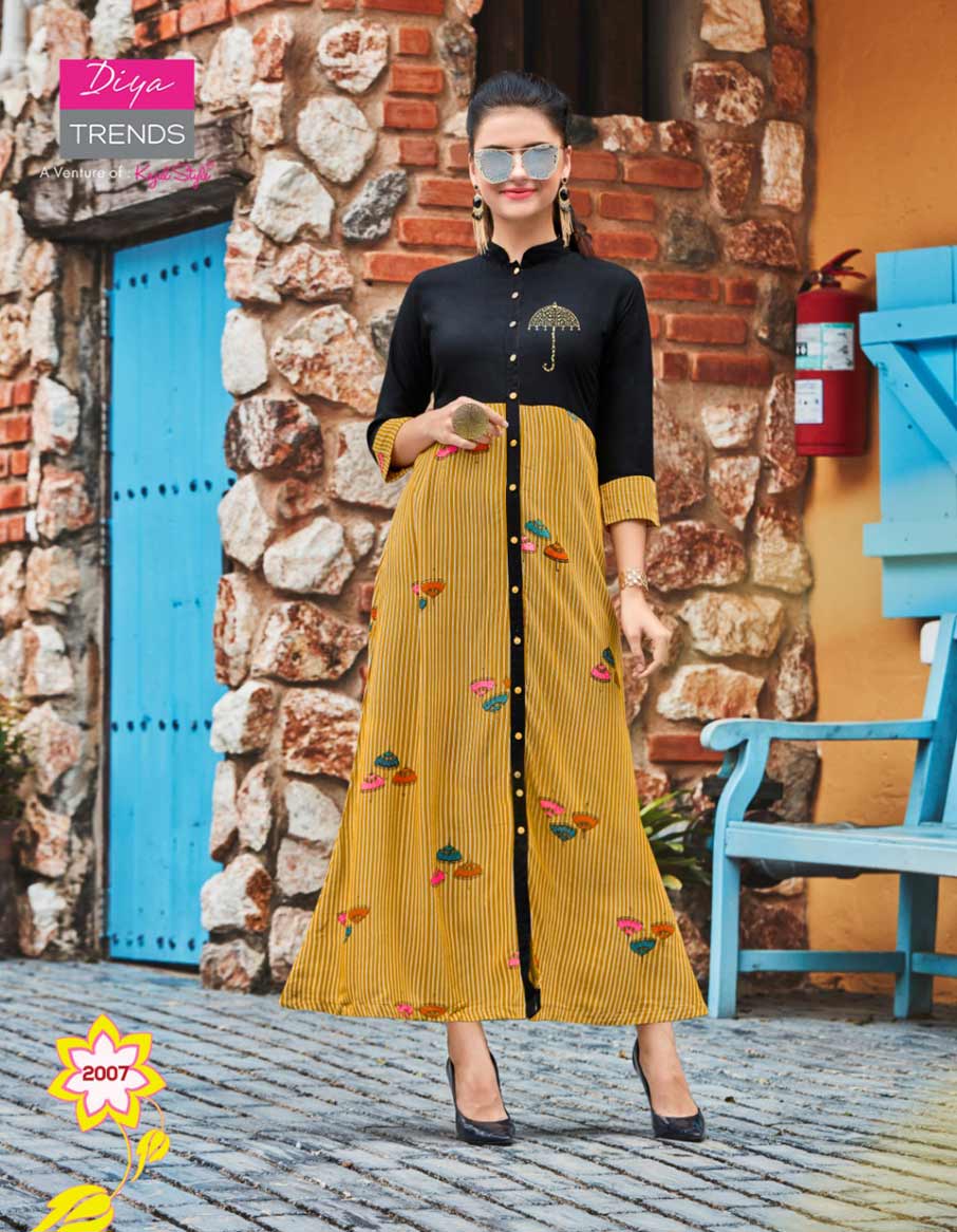 Galleria's Vol-2 Diya Trends Long Embroidery Kurti Galleria's Vol-2 Diya Trends Long Embroidery Kurti